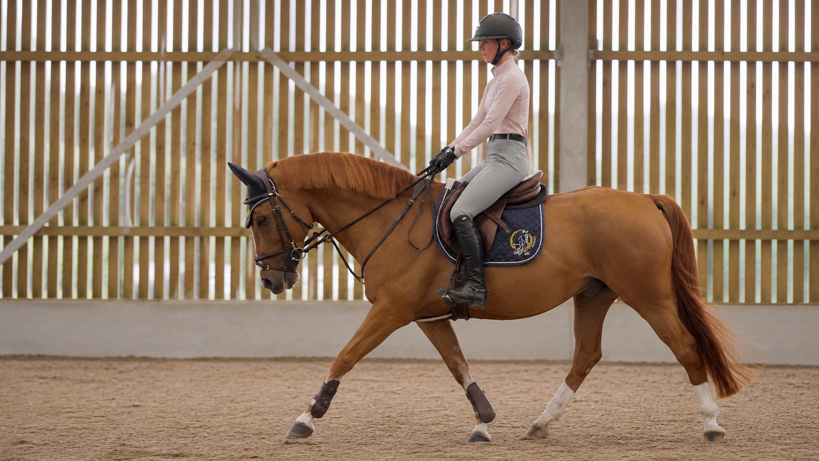 Tia Posner riding at HRB Equestrian