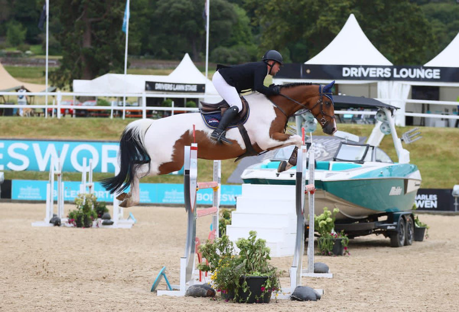 Dan riding Unikat at Bolesworth International
